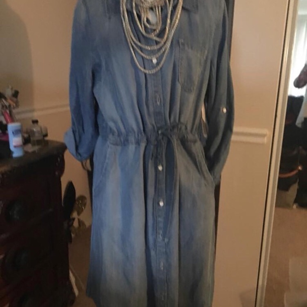 COPY - New Lee Denim knee length dress. Sz 12